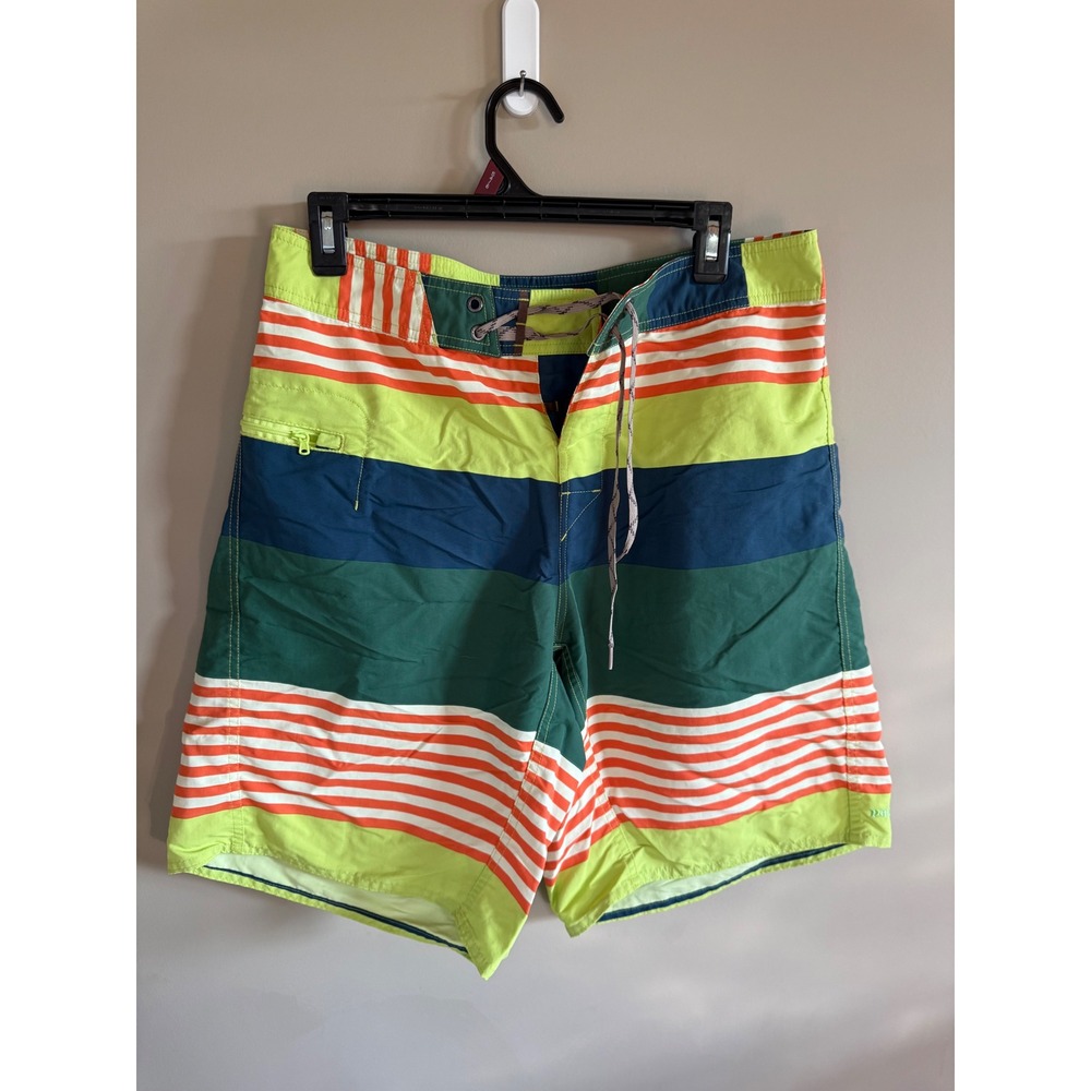 Patagonia Mens Striped Swim Trunks Shorts Size‎ 32 Colorful